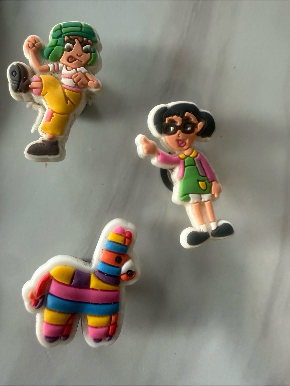 Croc Charms, Set of 3 Mexican Theme Charms 
“ El Chavo del ocho “